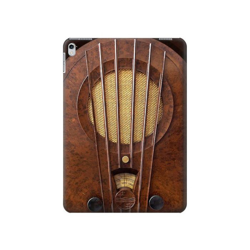 S2655 Vintage Bakelite Deco Radio Funda Carcasa Case para iPad Air 2, iPad 9.7 (2017,2018), iPad 6, iPad 5