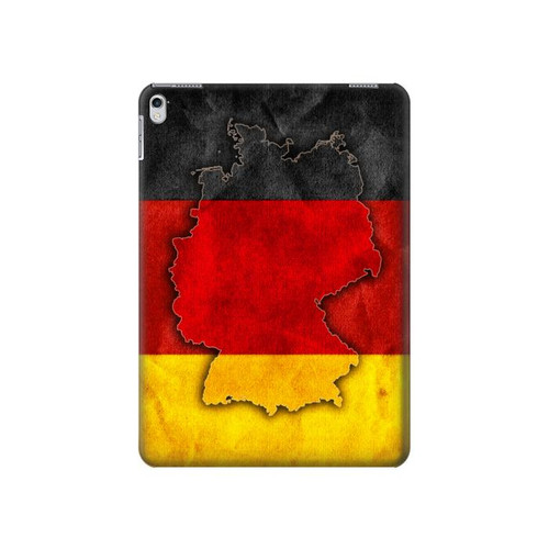 S2935 Germany Flag Map Funda Carcasa Case para iPad Air 2, iPad 9.7 (2017,2018), iPad 6, iPad 5