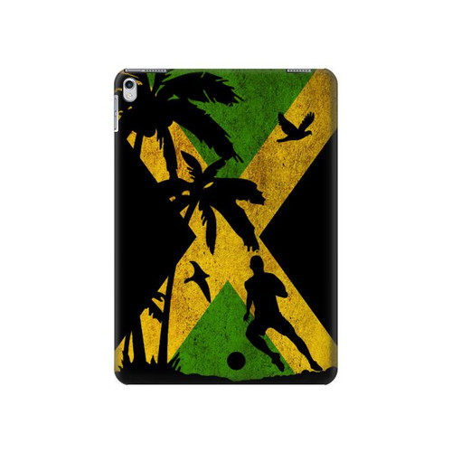 S2975 Jamaica Football Soccer Funda Carcasa Case para iPad Air 2, iPad 9.7 (2017,2018), iPad 6, iPad 5