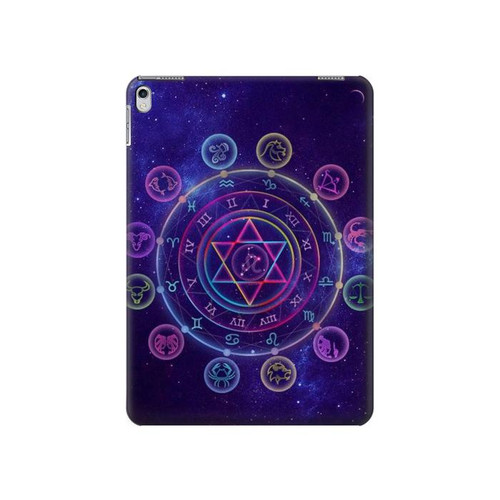 S3461 Zodiac Funda Carcasa Case para iPad Air 2, iPad 9.7 (2017,2018), iPad 6, iPad 5