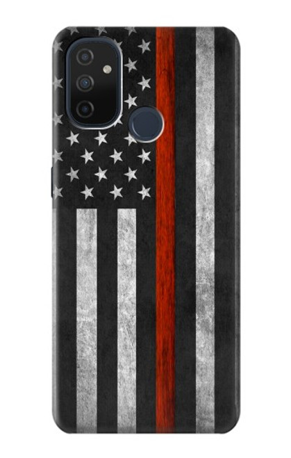 S3472 Firefighter Thin Red Line Flag Funda Carcasa Case para OnePlus Nord N100
