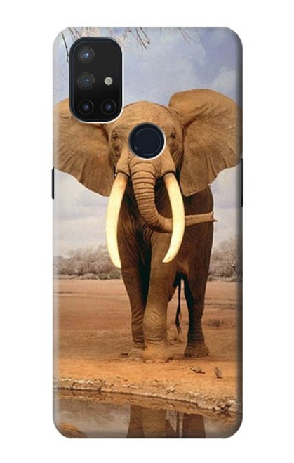 S0310 African Elephant Funda Carcasa Case para OnePlus Nord N10 5G