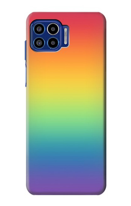 S3698 LGBT Gradient Pride Flag Funda Carcasa Case para Motorola One 5G