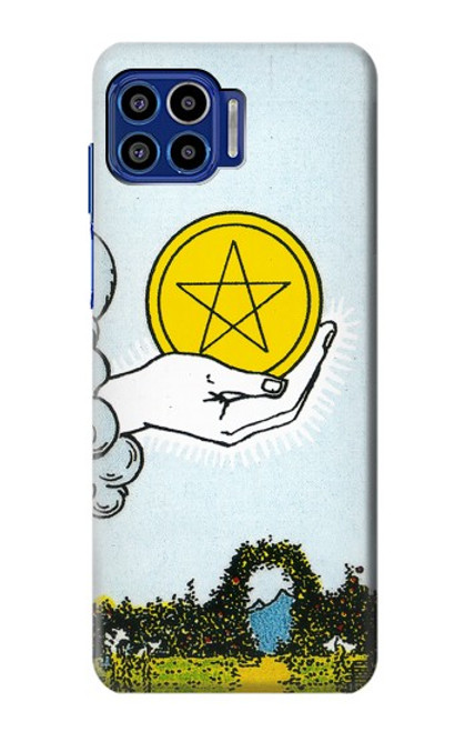 S3722 Tarot Card Ace of Pentacles Coins Funda Carcasa Case para Motorola One 5G