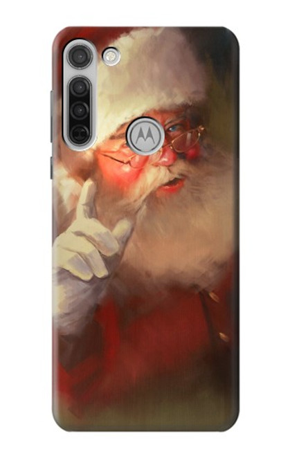 S1144 Xmas Santa Claus Funda Carcasa Case para Motorola Moto G8