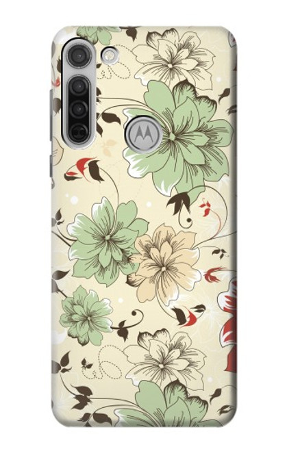 S2179 Flower Floral Vintage Art Pattern Funda Carcasa Case para Motorola Moto G8