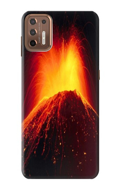 S0745 Volcano Lava Funda Carcasa Case para Motorola Moto G9 Plus