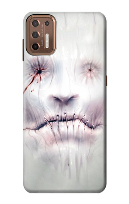 S0884 Horror Face Funda Carcasa Case para Motorola Moto G9 Plus