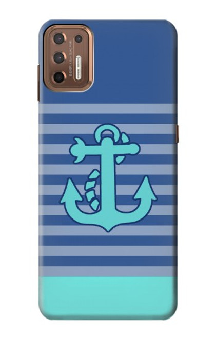 S2081 Nautical Anchor Funda Carcasa Case para Motorola Moto G9 Plus