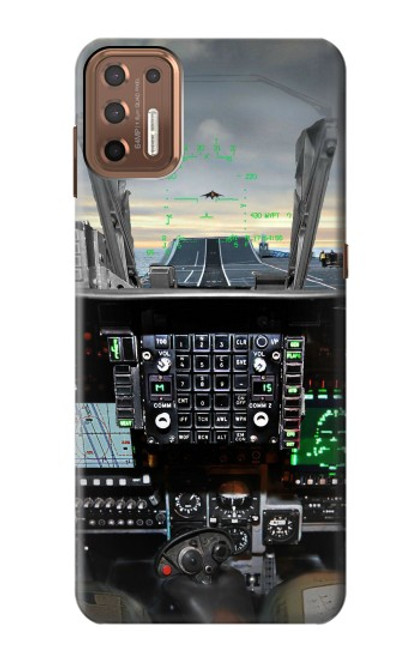 S2435 Fighter Jet Aircraft Cockpit Funda Carcasa Case para Motorola Moto G9 Plus