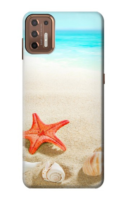 S3212 Sea Shells Starfish Beach Funda Carcasa Case para Motorola Moto G9 Plus