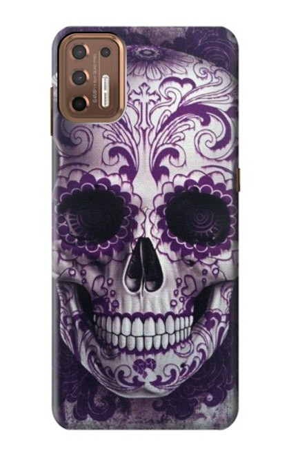 S3582 Purple Sugar Skull Funda Carcasa Case para Motorola Moto G9 Plus