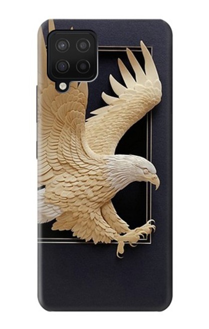 S1383 Paper Sculpture Eagle Funda Carcasa Case para Samsung Galaxy A42 5G