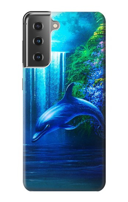 S0385 Dolphin Funda Carcasa Case para Samsung Galaxy S21 Plus 5G, Galaxy S21+ 5G