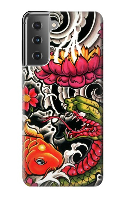 S0605 Yakuza Tattoo Funda Carcasa Case para Samsung Galaxy S21 Plus 5G, Galaxy S21+ 5G