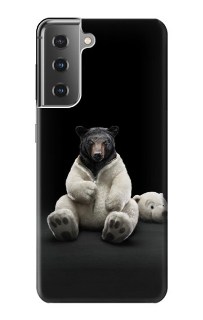 S0878 Black Bear Funda Carcasa Case para Samsung Galaxy S21 Plus 5G, Galaxy S21+ 5G