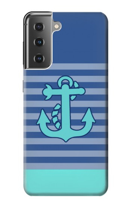 S2081 Nautical Anchor Funda Carcasa Case para Samsung Galaxy S21 Plus 5G, Galaxy S21+ 5G