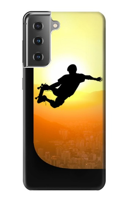 S2676 Extreme Skateboard Sunset Funda Carcasa Case para Samsung Galaxy S21 Plus 5G, Galaxy S21+ 5G