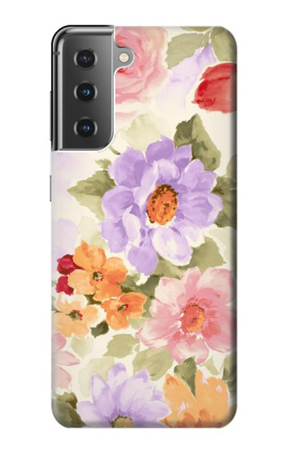 S3035 Sweet Flower Painting Funda Carcasa Case para Samsung Galaxy S21 Plus 5G, Galaxy S21+ 5G