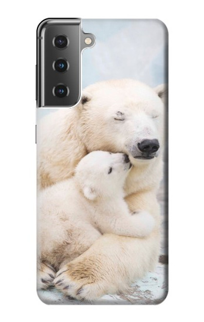 S3373 Polar Bear Hug Family Funda Carcasa Case para Samsung Galaxy S21 Plus 5G, Galaxy S21+ 5G