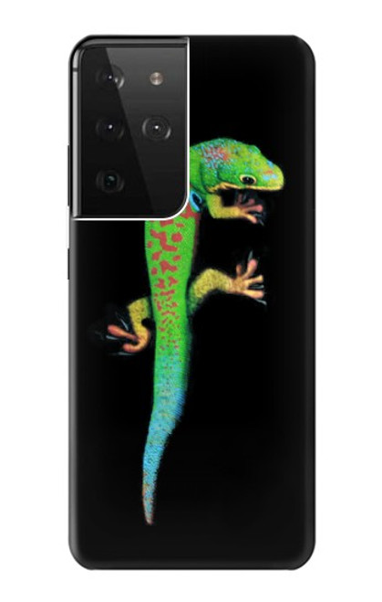 S0125 Green Madagascan Gecko Funda Carcasa Case para Samsung Galaxy S21 Ultra 5G