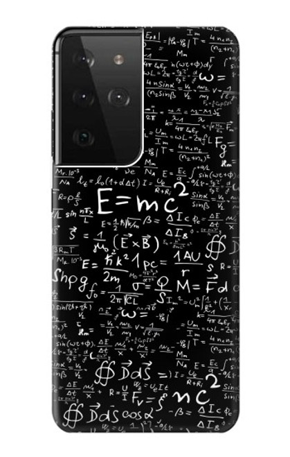 S2574 Mathematics Physics Blackboard Equation Funda Carcasa Case para Samsung Galaxy S21 Ultra 5G