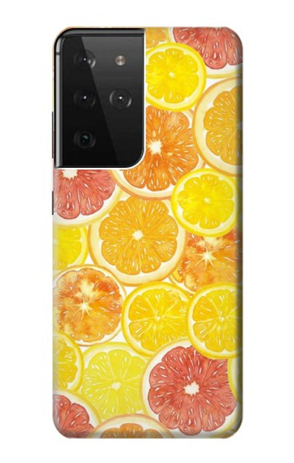 S3408 Lemon Funda Carcasa Case para Samsung Galaxy S21 Ultra 5G