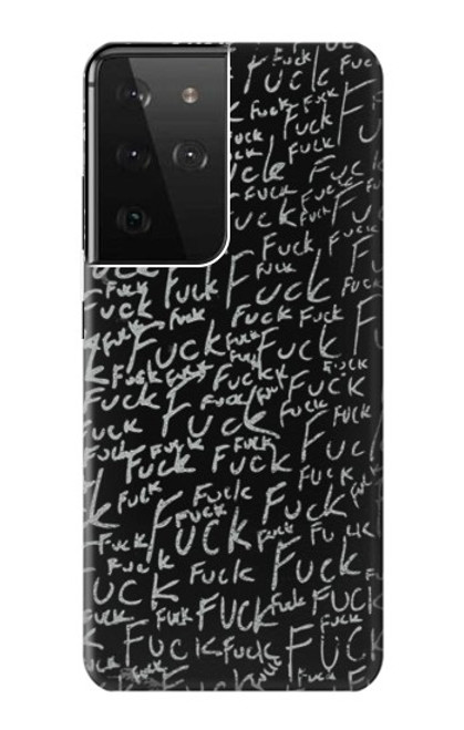 S3478 Funny Words Blackboard Funda Carcasa Case para Samsung Galaxy S21 Ultra 5G