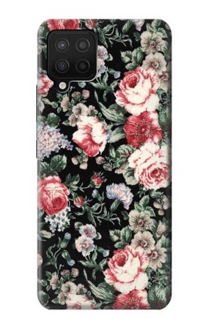 S2727 Vintage Rose Pattern Funda Carcasa Case para Samsung Galaxy A12