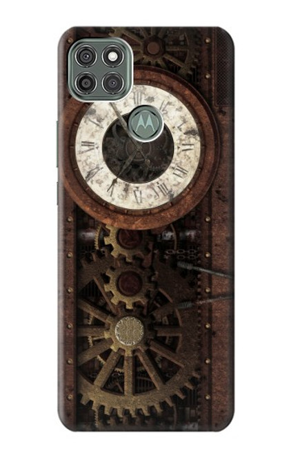 S3221 Steampunk Clock Gears Funda Carcasa Case para Motorola Moto G9 Power