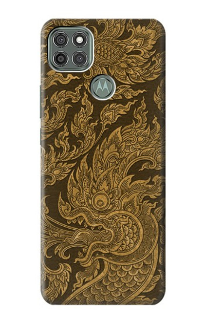 S3382 Thai Art Naga Funda Carcasa Case para Motorola Moto G9 Power