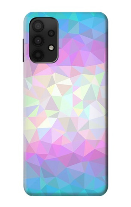 S3747 Trans Flag Polygon Funda Carcasa Case para Samsung Galaxy A32 5G