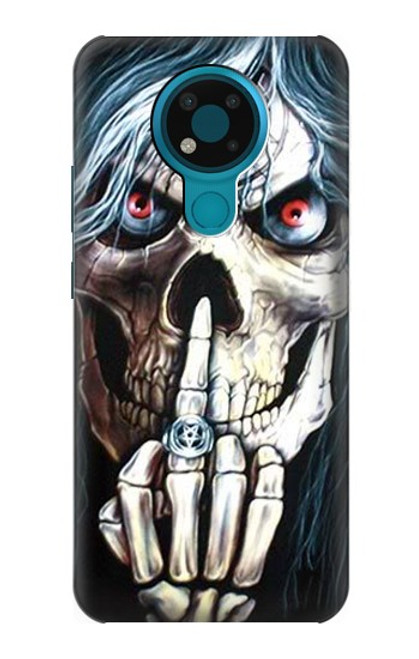 S0222 Skull Pentagram Funda Carcasa Case para Nokia 3.4