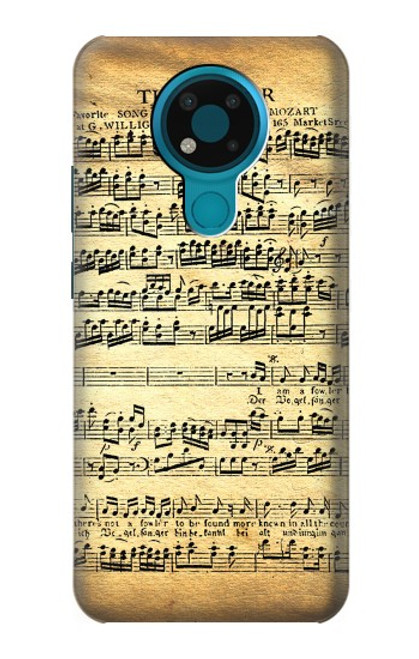 S2667 The Fowler Mozart Music Sheet Funda Carcasa Case para Nokia 3.4