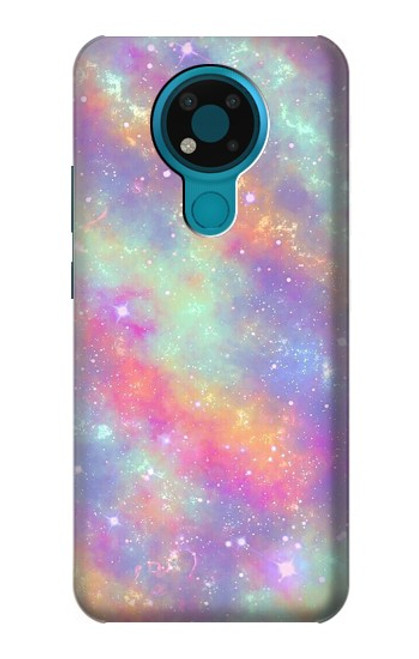 S3706 Pastel Rainbow Galaxy Pink Sky Funda Carcasa Case para Nokia 3.4