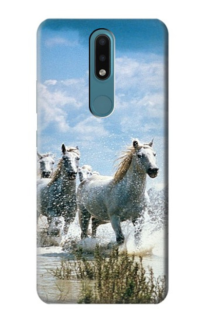 S0250 White Horse 2 Funda Carcasa Case para Nokia 2.4