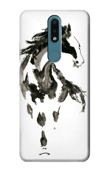 S1031 Horse Paintbrush Funda Carcasa Case para Nokia 2.4