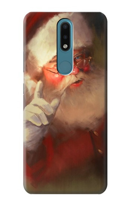 S1144 Xmas Santa Claus Funda Carcasa Case para Nokia 2.4