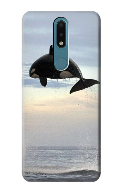 S1349 Killer whale Orca Funda Carcasa Case para Nokia 2.4