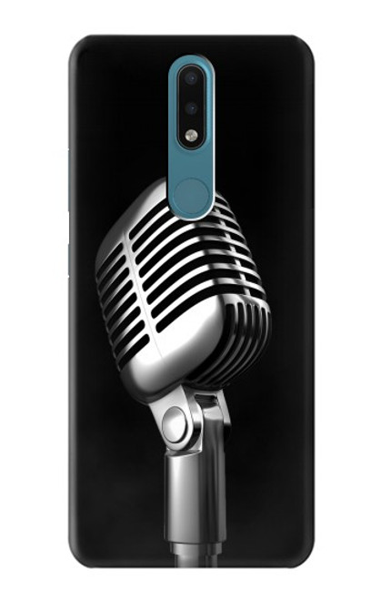 S1672 Retro Microphone Jazz Music Funda Carcasa Case para Nokia 2.4