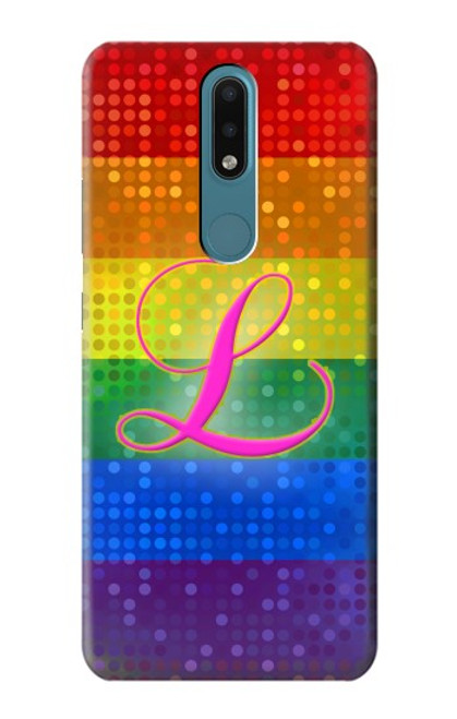 S2900 Rainbow LGBT Lesbian Pride Flag Funda Carcasa Case para Nokia 2.4