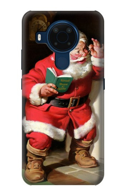 S1417 Santa Claus Merry Xmas Funda Carcasa Case para Nokia 5.4