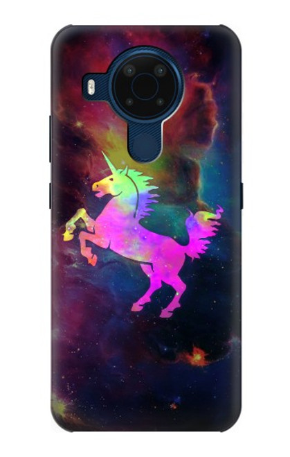 S2486 Rainbow Unicorn Nebula Space Funda Carcasa Case para Nokia 5.4