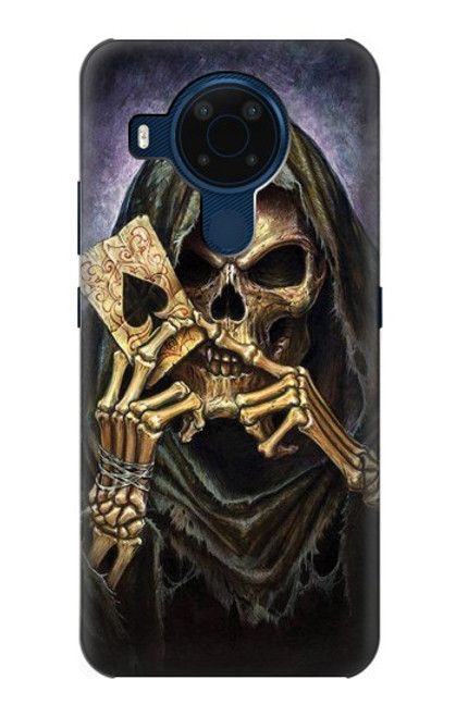 S3594 Grim Reaper Wins Poker Funda Carcasa Case para Nokia 5.4