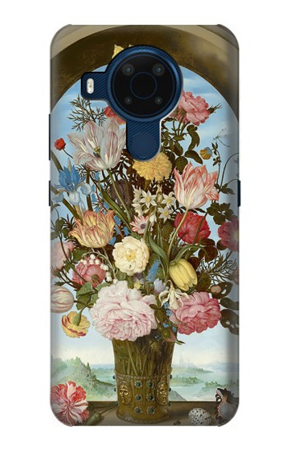 S3749 Vase of Flowers Funda Carcasa Case para Nokia 5.4