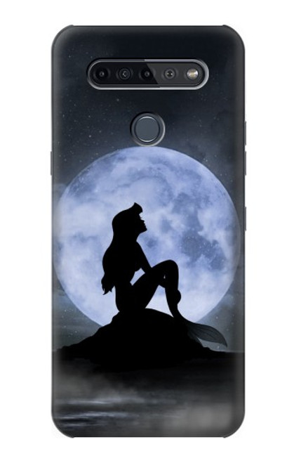 S2668 Mermaid Silhouette Moon Night Funda Carcasa Case para LG K51S