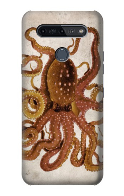 S2801 Vintage Octopus Funda Carcasa Case para LG K51S