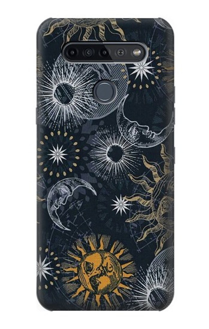 S3702 Moon and Sun Funda Carcasa Case para LG K51S