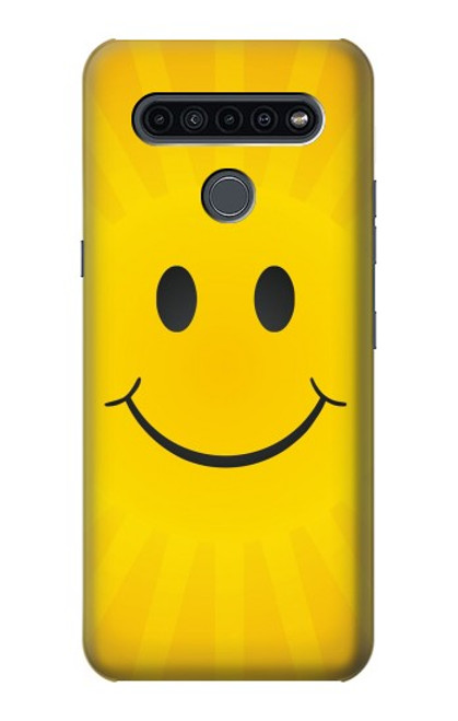 S1146 Yellow Sun Smile Funda Carcasa Case para LG K41S