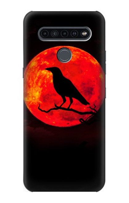S3328 Crow Red Moon Funda Carcasa Case para LG K41S